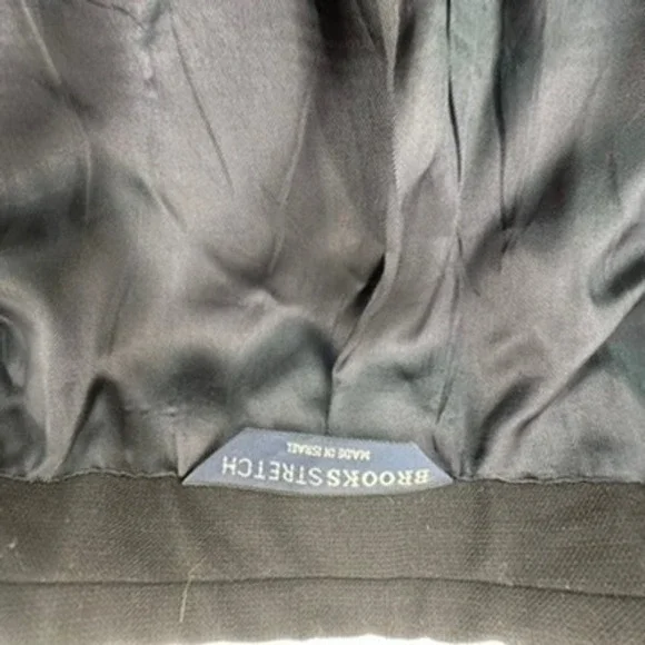 Brooks Mens 50L Blazer Jacket Suit Sport Coat Navy Blue Stretch Three Button - Picture 10 of 16